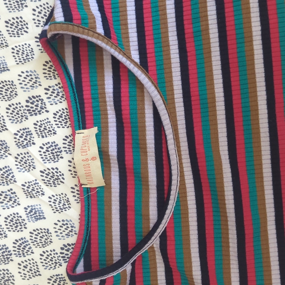 Multicolor Striped Ribbed Top - Picture 2 of 4